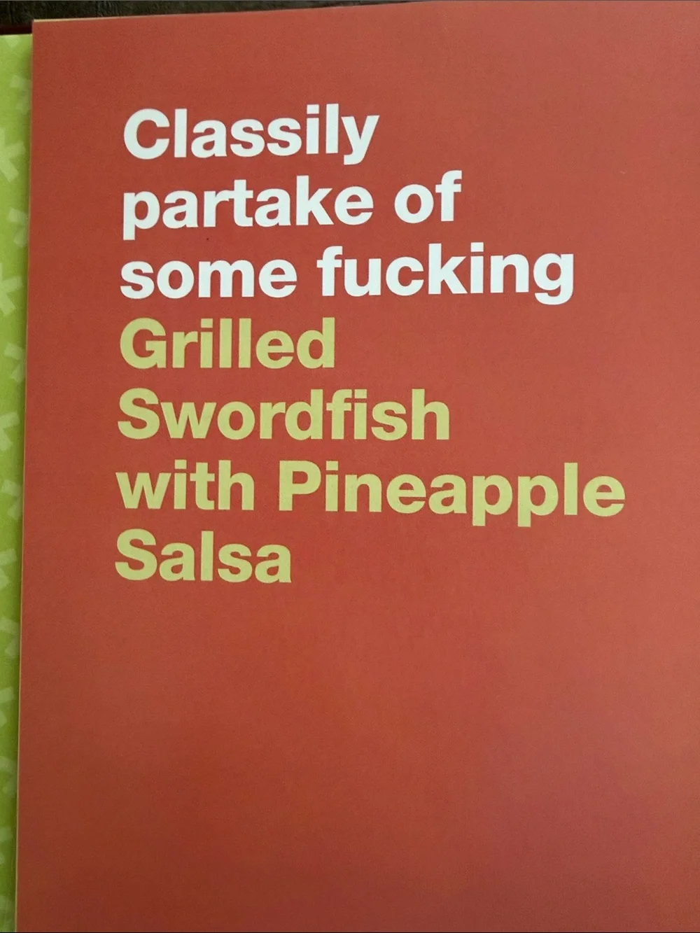 What the F*ck Should I Make for Dinner? Cookbook - Brown & Blue